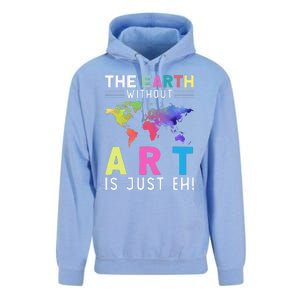 Earth Without Art Is Just Eh Earth Day Planet Art Unisex Surf Hoodie