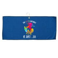 Earth Without Art Is Just Eh Planet Art Earth Day Large Microfiber Waffle Golf Towel