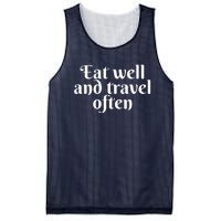 Eat Well And Travel Often Mesh Reversible Basketball Jersey Tank