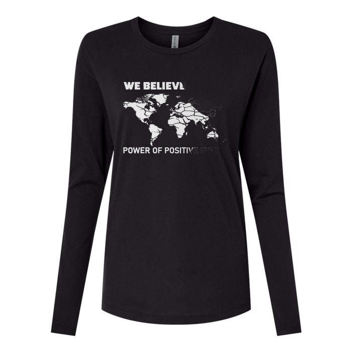 ESL We Believed The Power Of Positive Syntax Funny ESOL Womens Cotton Relaxed Long Sleeve T-Shirt