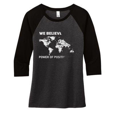 ESL We Believed The Power Of Positive Syntax Funny ESOL Women's Tri-Blend 3/4-Sleeve Raglan Shirt