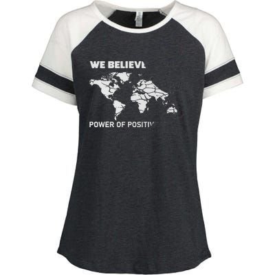 ESL We Believed The Power Of Positive Syntax Funny ESOL Enza Ladies Jersey Colorblock Tee