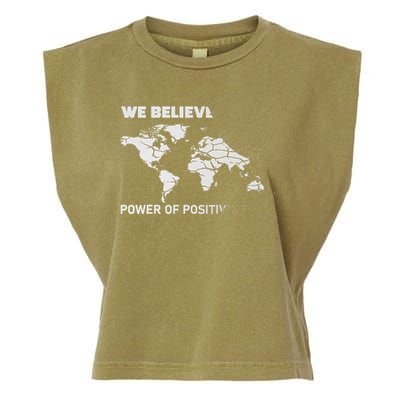 ESL We Believed The Power Of Positive Syntax Funny ESOL Garment-Dyed Women's Muscle Tee