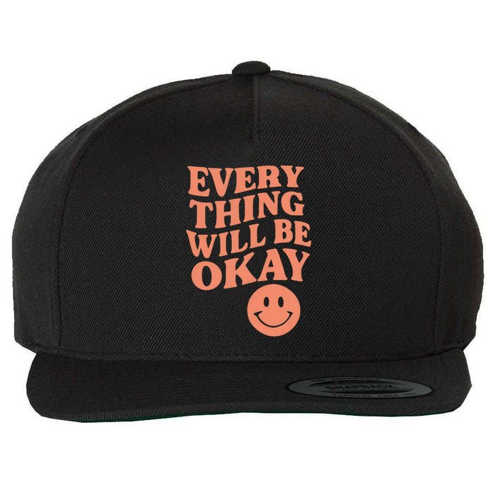 Everything Will Be Okay Wool Snapback Cap