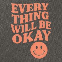 Everything Will Be Okay Cotton Canvas Backpack