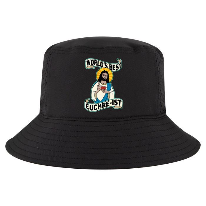 Euchre WorldS Best Euchre Ist Jesus Pun Cool Comfort Performance Bucket Hat