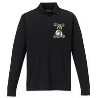 Euchre WorldS Best Euchre Ist Jesus Pun Performance Long Sleeve Polo