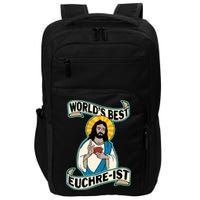 Euchre WorldS Best Euchre Ist Jesus Pun Impact Tech Backpack