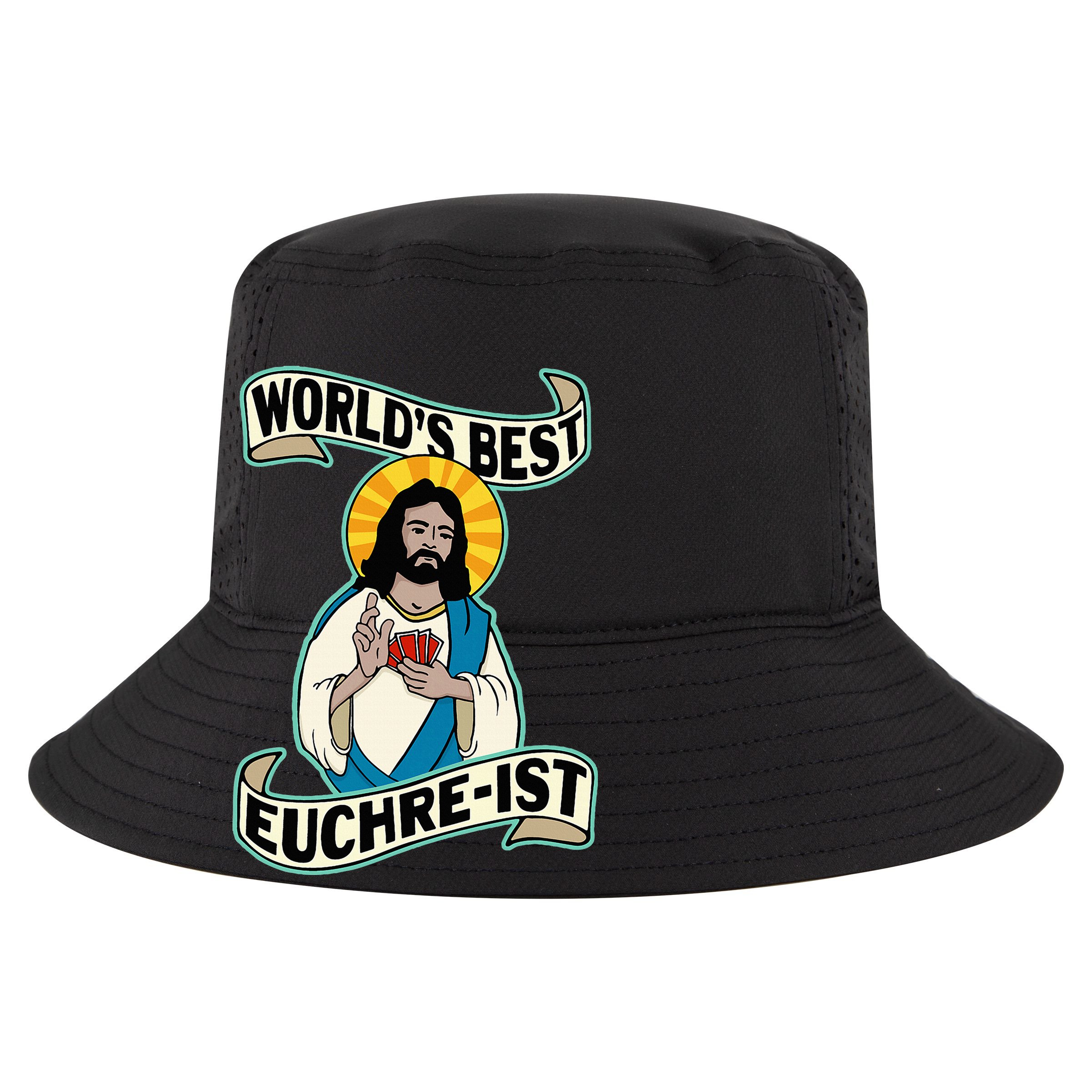 Euchre WorldS Best Euchre Ist Jesus Pun 15oz Campfire Ceramic Mug