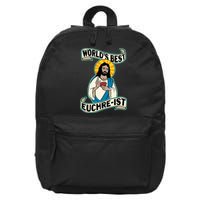 Euchre WorldS Best Euchre Ist Jesus Pun 16 in Basic Backpack