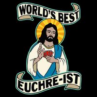 Euchre WorldS Best Euchre Ist Jesus Pun 16 in Basic Backpack