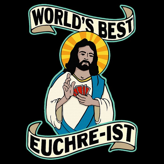 Euchre WorldS Best Euchre Ist Jesus Pun 16 in Basic Backpack