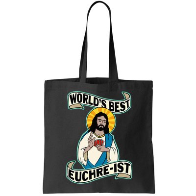 Euchre WorldS Best Euchre Ist Jesus Pun Bag