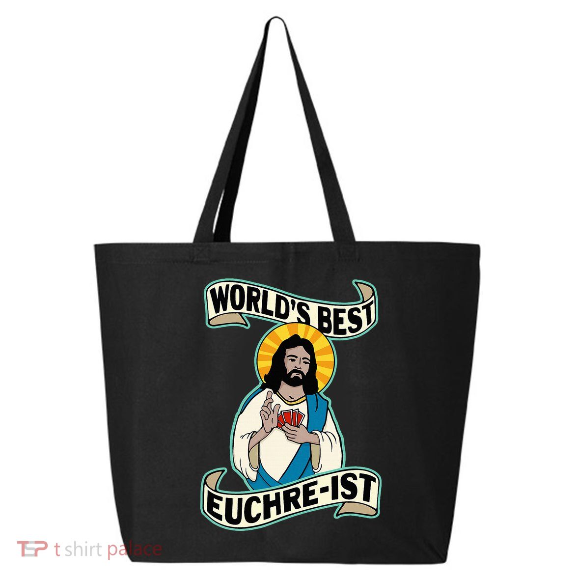 Euchre WorldS Best Euchre Ist Jesus Pun 25L Jumbo Tote