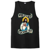 Euchre WorldS Best Euchre Ist Jesus Pun PosiCharge Competitor Tank