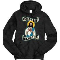 Euchre WorldS Best Euchre Ist Jesus Pun Tie Dye Hoodie