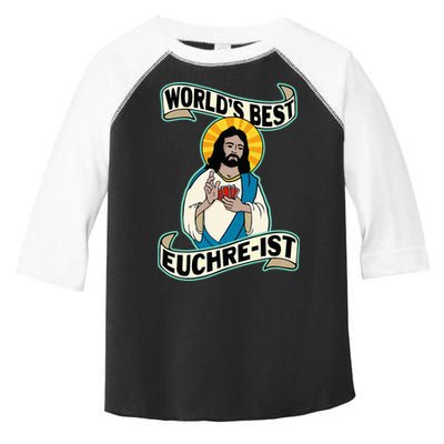 Euchre WorldS Best Euchre Ist Jesus Pun Toddler Fine Jersey T-Shirt
