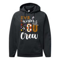 Evs Worker Boo Crew Halloween Environmental Services Match Gift Performance Fleece Hoodie