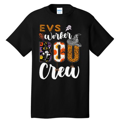 Evs Worker Boo Crew Halloween Environmental Services Match Gift Tall T-Shirt