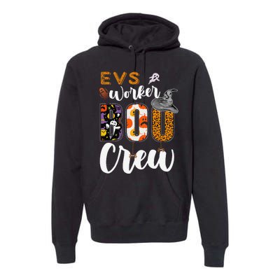 Evs Worker Boo Crew Halloween Environmental Services Match Gift Premium Hoodie