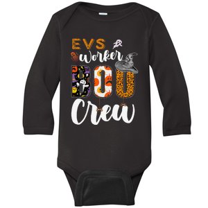 Evs Worker Boo Crew Halloween Environmental Services Match Gift Baby Long Sleeve Bodysuit