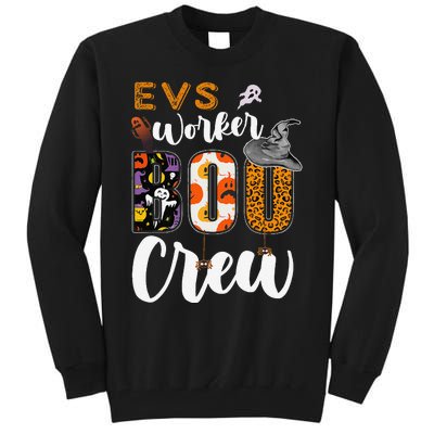 Evs Worker Boo Crew Halloween Environmental Services Match Gift Tall Sweatshirt