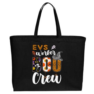 Evs Worker Boo Crew Halloween Environmental Services Match Gift Cotton Canvas Jumbo Tote