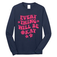 Everything Will Be Okay Positive Quote With Words On Back Long Sleeve Shirt