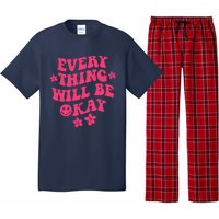 Everything Will Be Okay Positive Quote With Words On Back Pajama Set