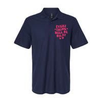 Everything Will Be Okay Positive Quote With Words On Back Softstyle Adult Sport Polo