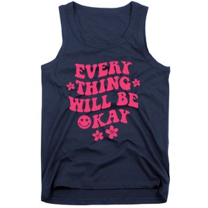 Everything Will Be Okay Positive Quote With Words On Back Tank Top