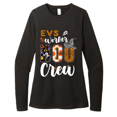 Evs Worker Boo Crew Halloween Environmental Services Match Womens CVC Long Sleeve Shirt