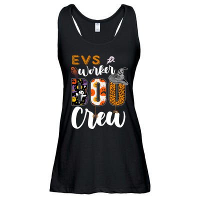 Evs Worker Boo Crew Halloween Environmental Services Match Ladies Essential Flowy Tank