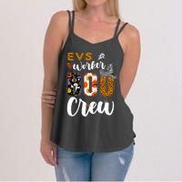 Evs Worker Boo Crew Halloween Environmental Services Match Women's Strappy Tank