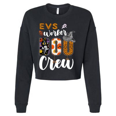 Evs Worker Boo Crew Halloween Environmental Services Match Cropped Pullover Crew