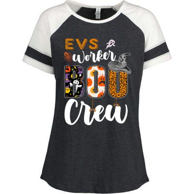 Evs Worker Boo Crew Halloween Environmental Services Match Enza Ladies Jersey Colorblock Tee