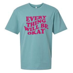 Everything Will Be Okay Sueded Cloud Jersey T-Shirt