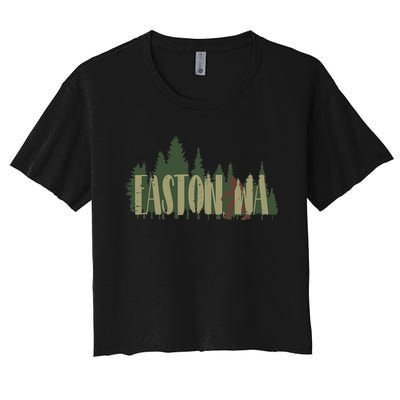 Easton WA Bigfoot Women's Crop Top Tee