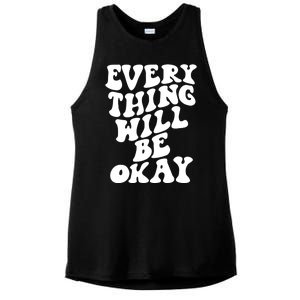 Everything Will Be Okay Ladies PosiCharge Tri-Blend Wicking Tank