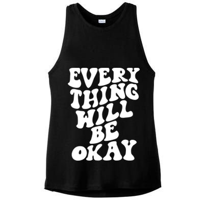 Everything Will Be Okay Ladies PosiCharge Tri-Blend Wicking Tank