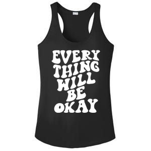 Everything Will Be Okay Ladies PosiCharge Competitor Racerback Tank