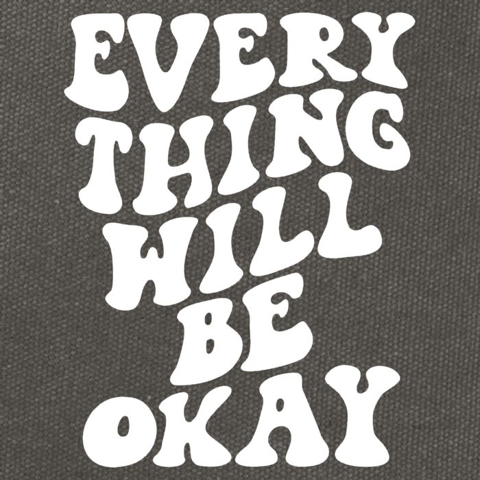 Everything Will Be Okay Cotton Canvas Backpack
