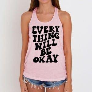 Everything Will Be Okay Women's Knotted Racerback Tank