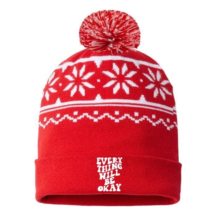 Everything Will Be Okay USA-Made Snowflake Beanie