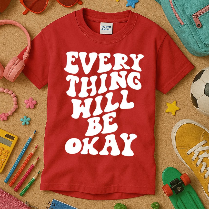 Everything Will Be Okay Kids T-Shirt