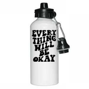 Everything Will Be Okay Aluminum Water Bottle