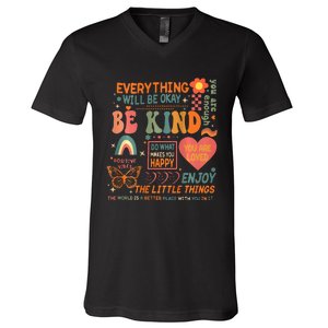 Everything Will Be Okay Mental Health V-Neck T-Shirt