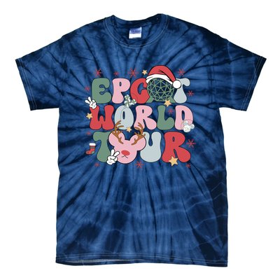 Epcot World Christmas Xmas Holiday Tie-Dye T-Shirt