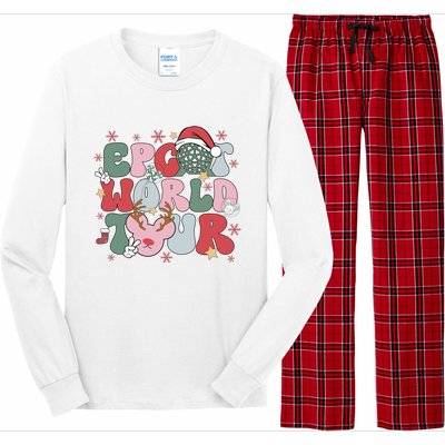 Epcot World Christmas Xmas Holiday Long Sleeve Pajama Set