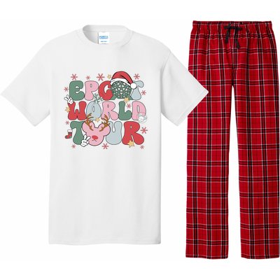 Epcot World Christmas Xmas Holiday Pajama Set